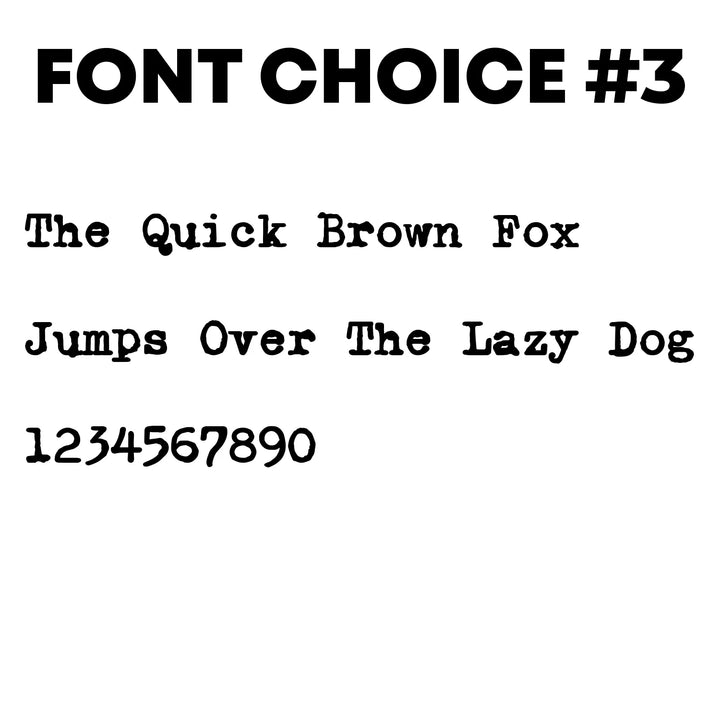 Font Choices