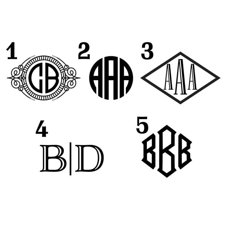 Monogram options