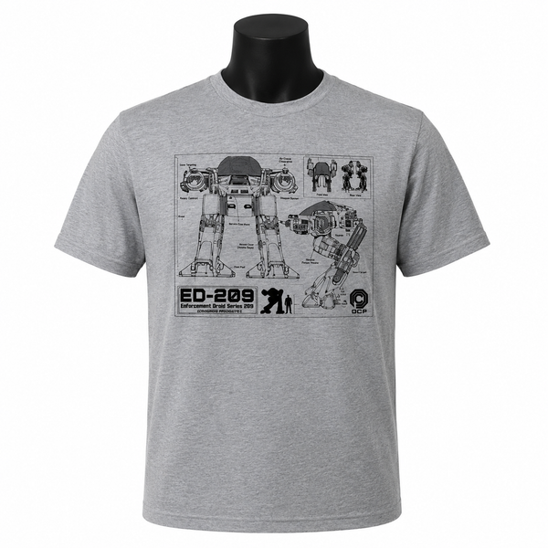 ED-209 Schematic T-Shirt-Classified. OCP Internal Engineering