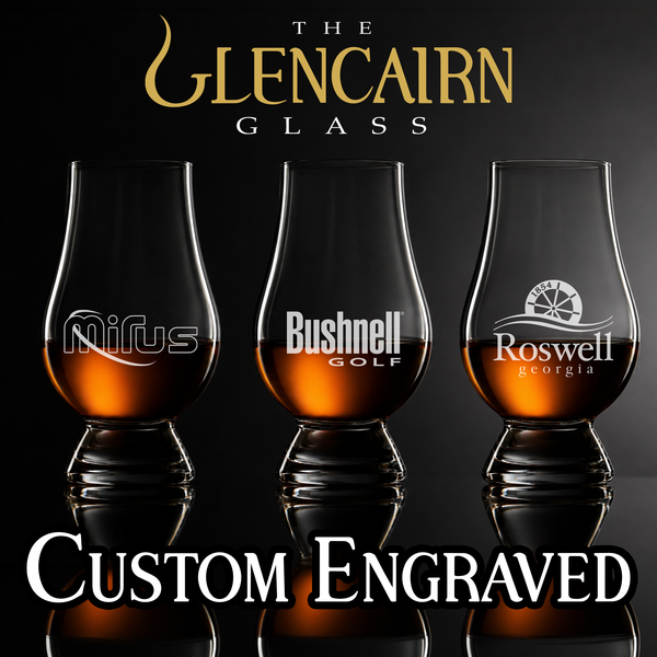Premium Custom Engraved Glencairn Whiskey Glasses – Set of 6