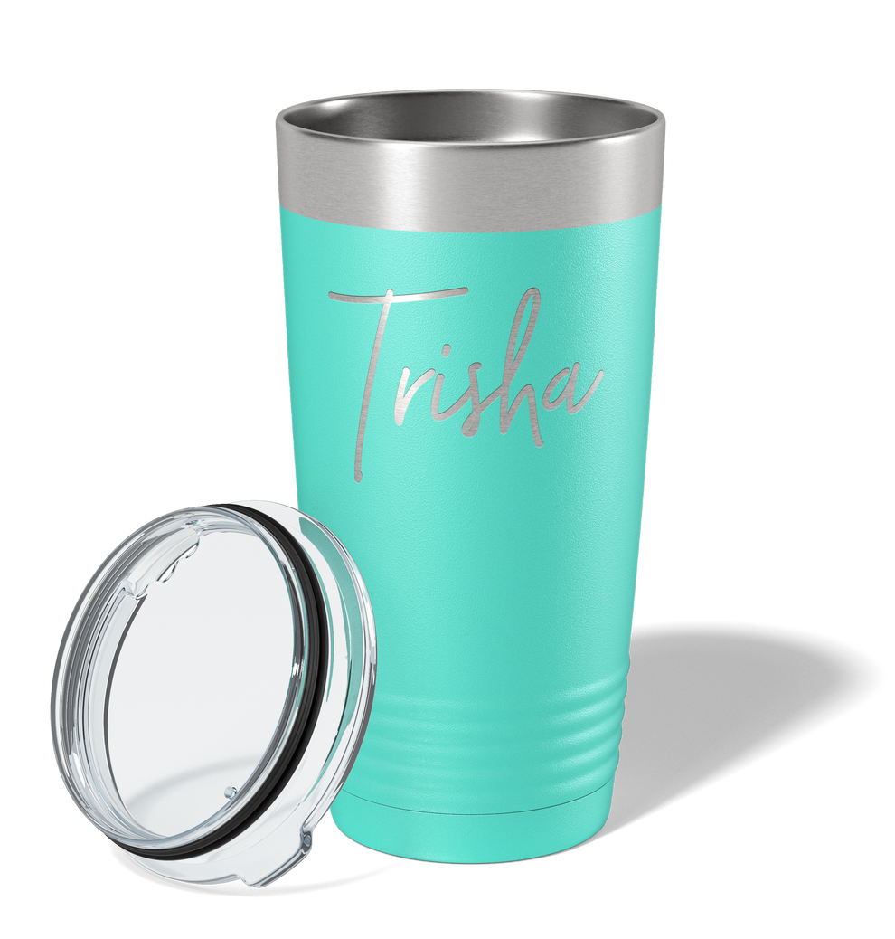 Custom Engraved Tumbler With Lid By Sonoma Laser Engraving