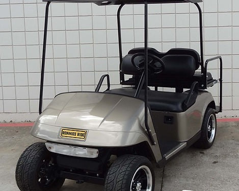 Golf Cart with custom license plate